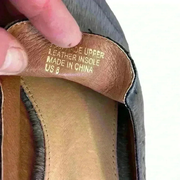 Mi.iM Woman’s Grey Leather Faux Calf Hair Mule Slide Shoe Size 8​ - Picture 6 of 7